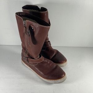 Brown Leather Women's Boots